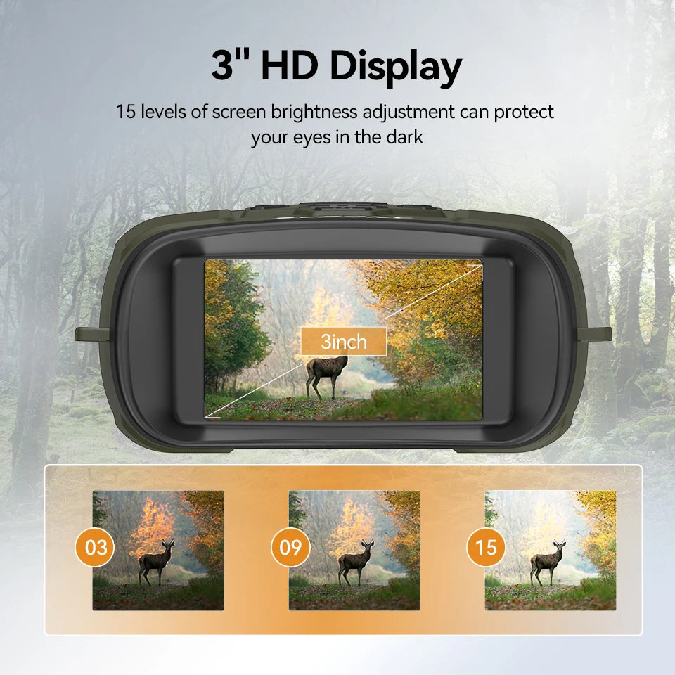 Beach Camp SX31 Zoom Digital Infrared Night Vision Binocular Telescope, for Hunting Camping Professional 4K Night Vision Device