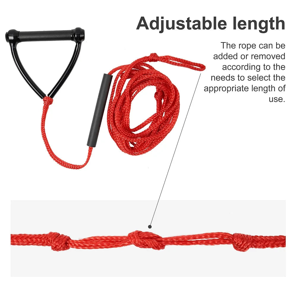 Beach Camp 24FT Wakeboard Rope Water Ski Rope with Handle Water Sport Line Competition Slalom Water Ski Rope