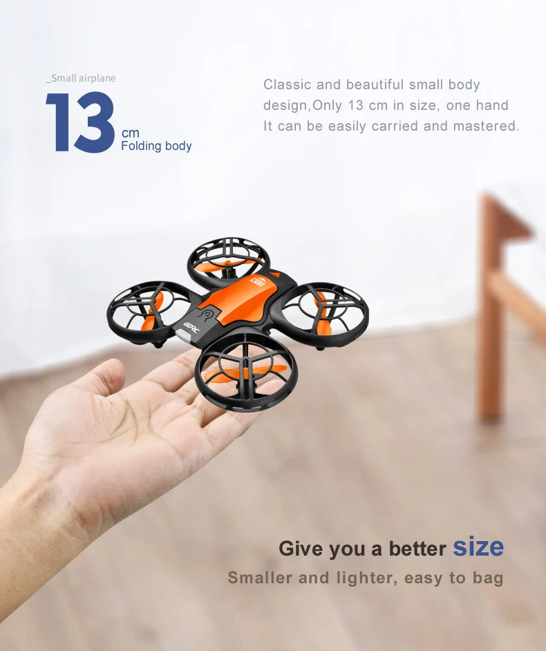 Beach Camp V8 New Mini Drone 4k profession HD 1080P Wide Angle Camera WiFi FPV RC Dron Height Keep Drones Helicopter Kids Toys 4DRC