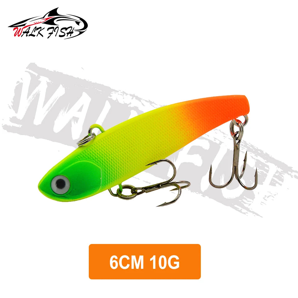 WALK FISH Sinking Vibration Fishing Lure 10g 14g 18g 22g Hard bait Artificial VIB Winter Ice Fishing Pike Bait Tackle Isca Pech