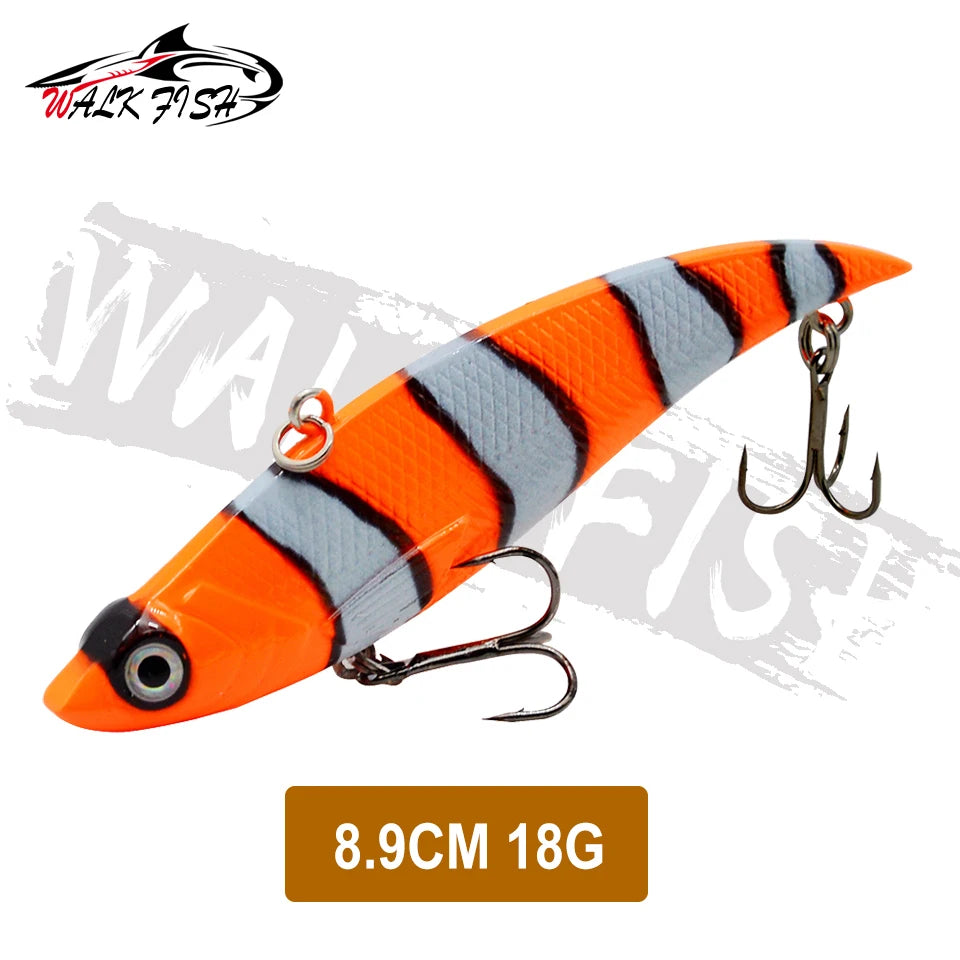 WALK FISH Sinking Vibration Fishing Lure 10g 14g 18g 22g Hard bait Artificial VIB Winter Ice Fishing Pike Bait Tackle Isca Pech