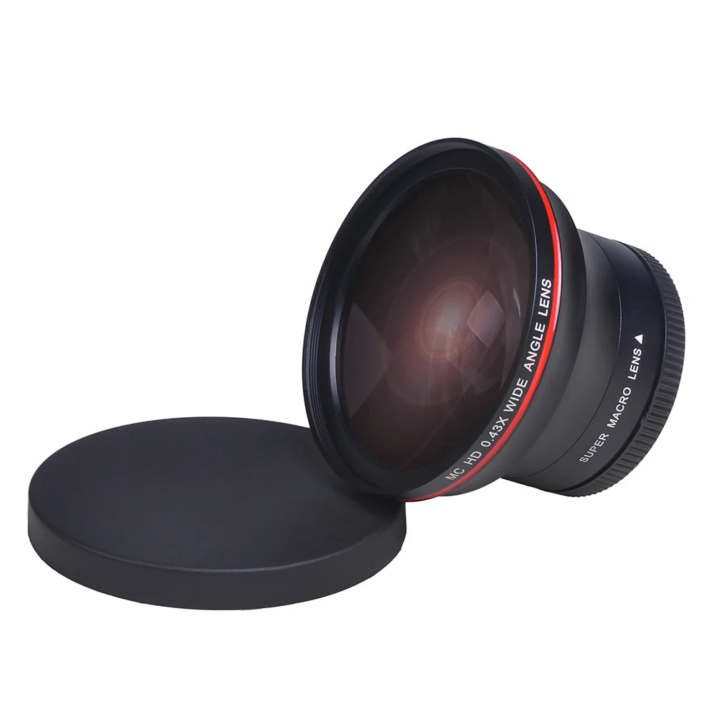 52MM 0.43x Professional HD Wide Angle Camera Lens for Nikon D7100 D7000 D5500 D5300 D5200 D5100 D3300 D3200 D3100 D3000