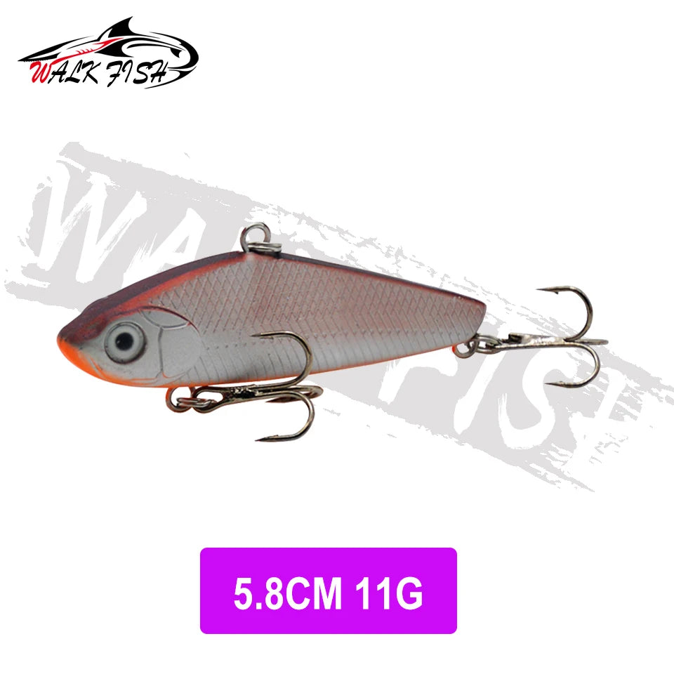 WALK FISH Sinking Vibration Fishing Lure 10g 14g 18g 22g Hard bait Artificial VIB Winter Ice Fishing Pike Bait Tackle Isca Pech