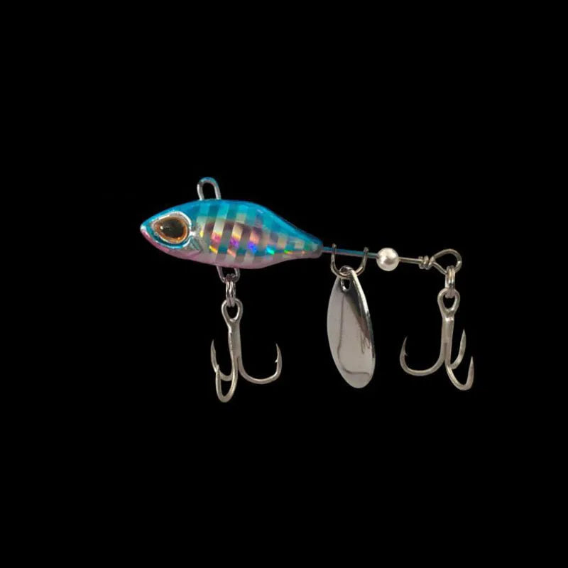 7/10/14g Long Shot Rotating VIB vibration Bait Spinner Tail Spoon Fish Lure Jig Tractor Fishing Hard Baits Tackle Pesca