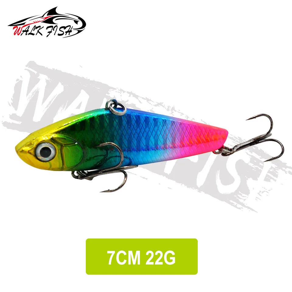 WALK FISH Sinking Vibration Fishing Lure 10g 14g 18g 22g Hard bait Artificial VIB Winter Ice Fishing Pike Bait Tackle Isca Pech