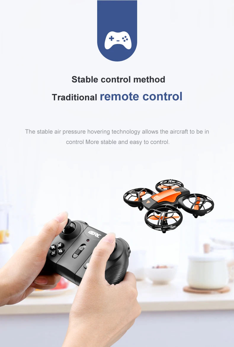 Beach Camp V8 New Mini Drone 4k profession HD 1080P Wide Angle Camera WiFi FPV RC Dron Height Keep Drones Helicopter Kids Toys 4DRC