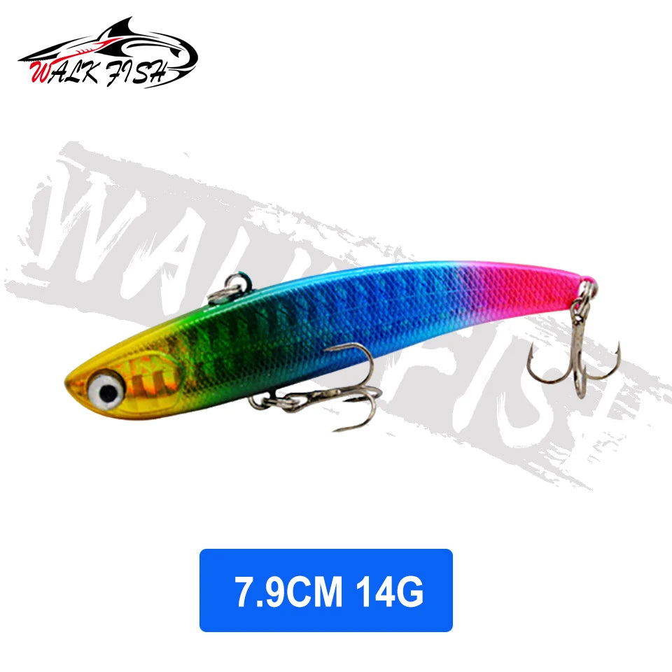 WALK FISH Sinking Vibration Fishing Lure 10g 14g 18g 22g Hard bait Artificial VIB Winter Ice Fishing Pike Bait Tackle Isca Pech