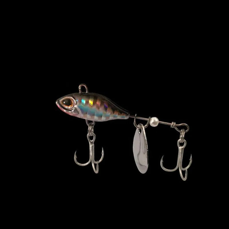 7/10/14g Long Shot Rotating VIB vibration Bait Spinner Tail Spoon Fish Lure Jig Tractor Fishing Hard Baits Tackle Pesca