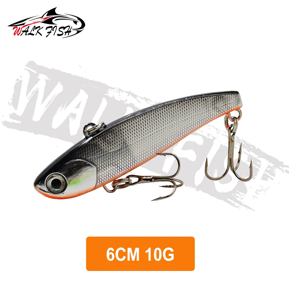WALK FISH Sinking Vibration Fishing Lure 10g 14g 18g 22g Hard bait Artificial VIB Winter Ice Fishing Pike Bait Tackle Isca Pech