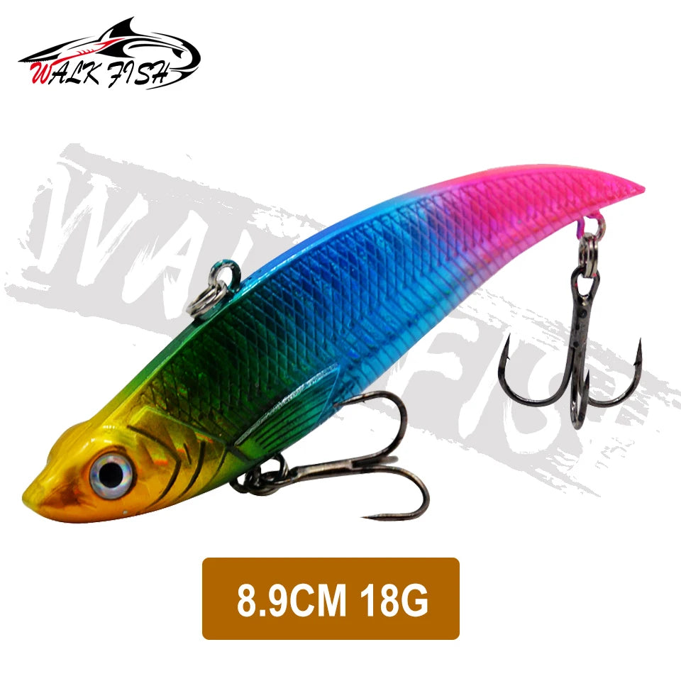 WALK FISH Sinking Vibration Fishing Lure 10g 14g 18g 22g Hard bait Artificial VIB Winter Ice Fishing Pike Bait Tackle Isca Pech