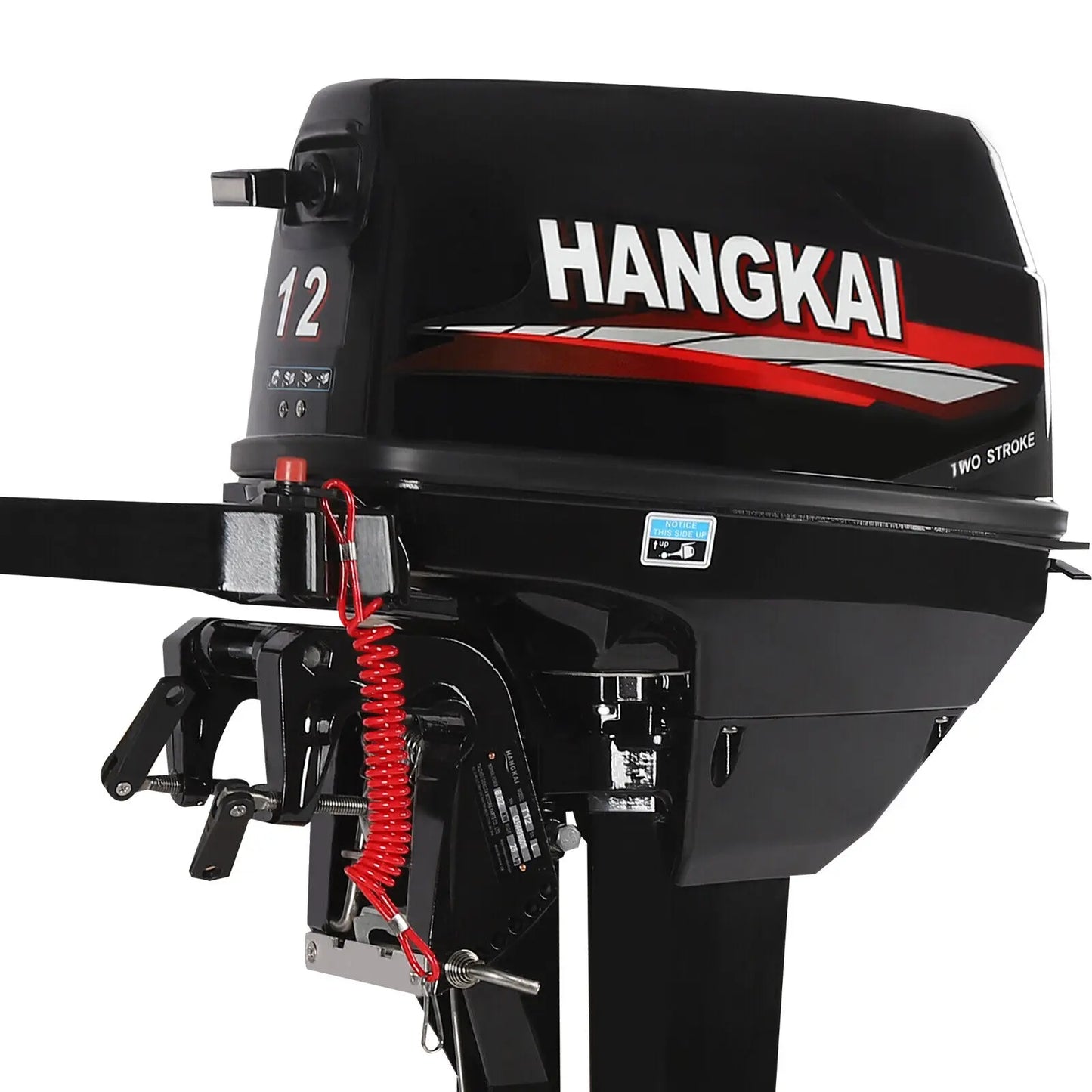 Beach Camp 18HP 2 Stroke Outboard Motor, Fishing Boat Engine Water Cooling 246CC Heavy Duty Boat Engine Marine Engine with CDI Ignition