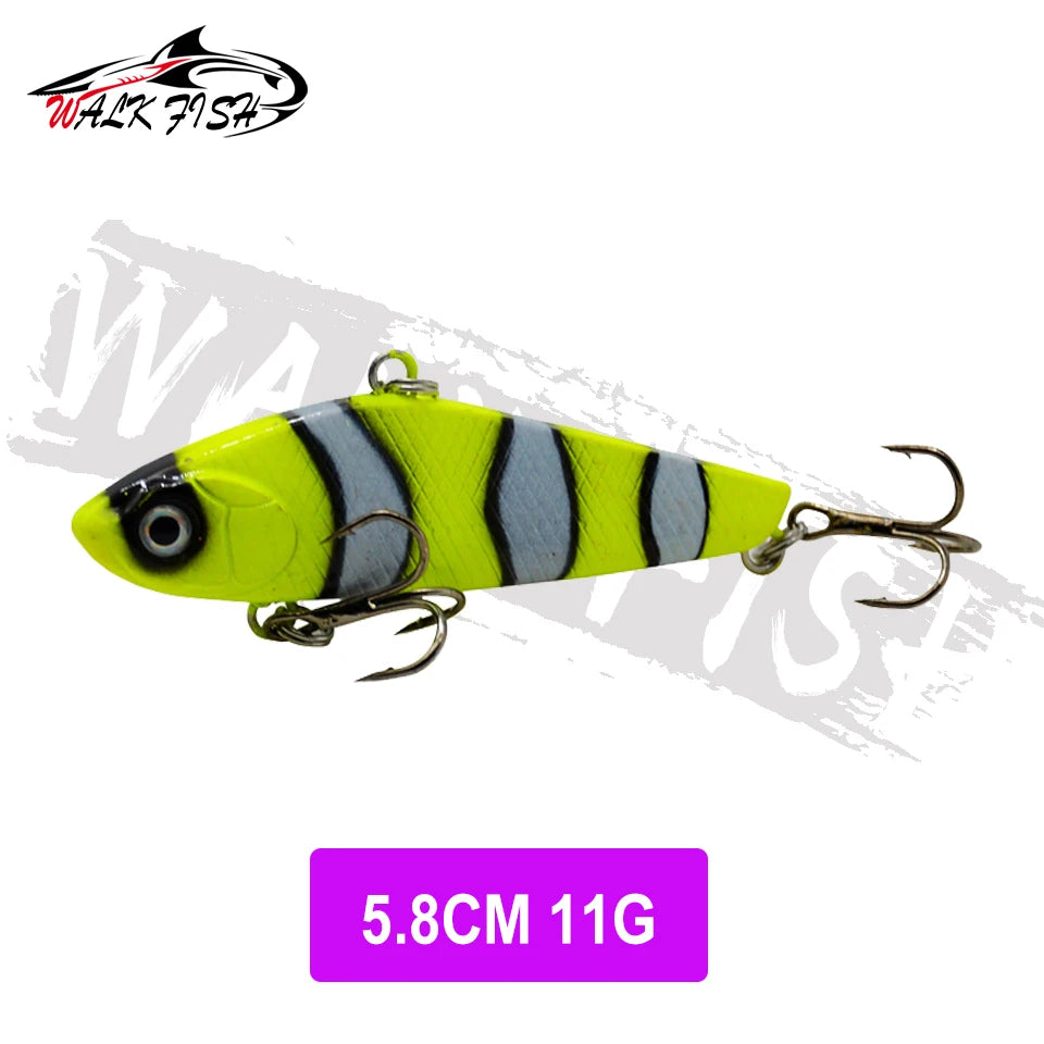 WALK FISH Sinking Vibration Fishing Lure 10g 14g 18g 22g Hard bait Artificial VIB Winter Ice Fishing Pike Bait Tackle Isca Pech