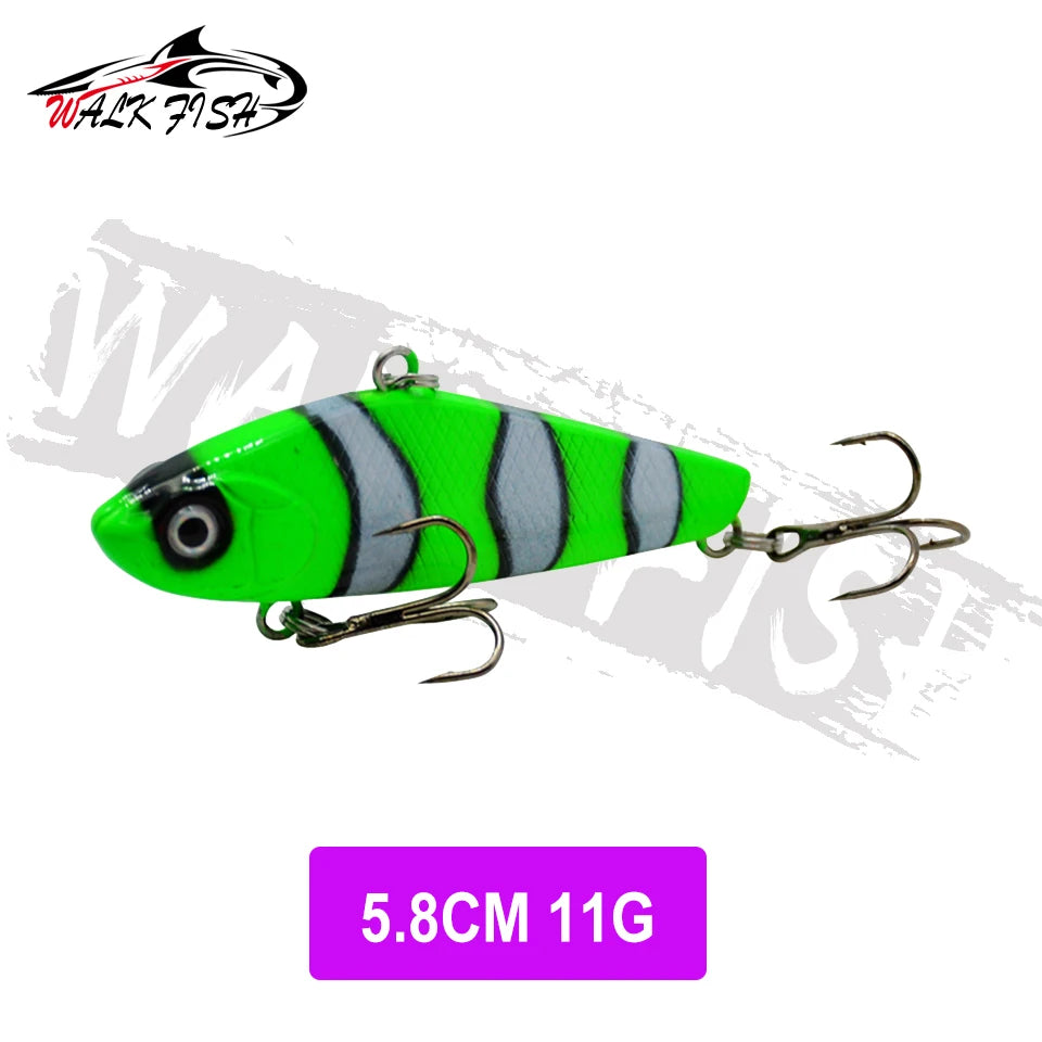 WALK FISH Sinking Vibration Fishing Lure 10g 14g 18g 22g Hard bait Artificial VIB Winter Ice Fishing Pike Bait Tackle Isca Pech