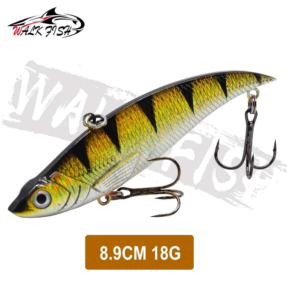WALK FISH Sinking Vibration Fishing Lure 10g 14g 18g 22g Hard bait Artificial VIB Winter Ice Fishing Pike Bait Tackle Isca Pech