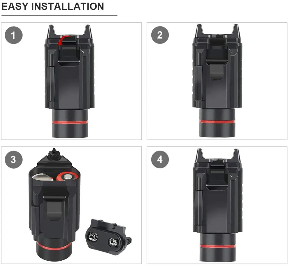 Beach Camp Laser Light Combo Red Dot Laser Sight Combo All-In-One Laser Flashlight Glock Laser Sight