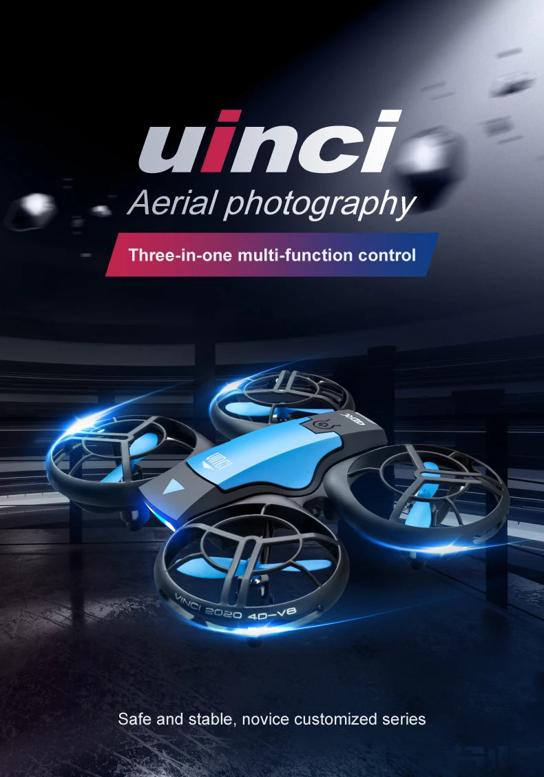 Beach Camp V8 New Mini Drone 4k profession HD 1080P Wide Angle Camera WiFi FPV RC Dron Height Keep Drones Helicopter Kids Toys 4DRC