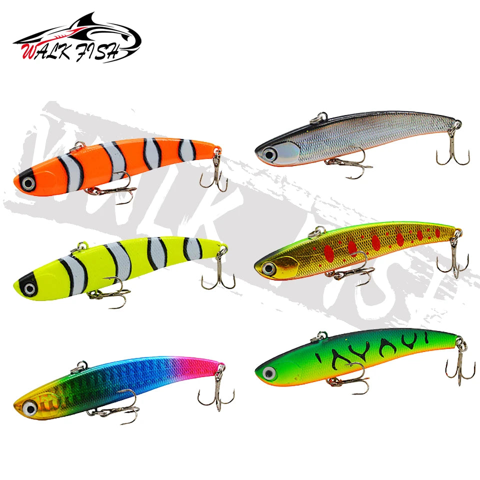 WALK FISH Sinking Vibration Fishing Lure 10g 14g 18g 22g Hard bait Artificial VIB Winter Ice Fishing Pike Bait Tackle Isca Pech
