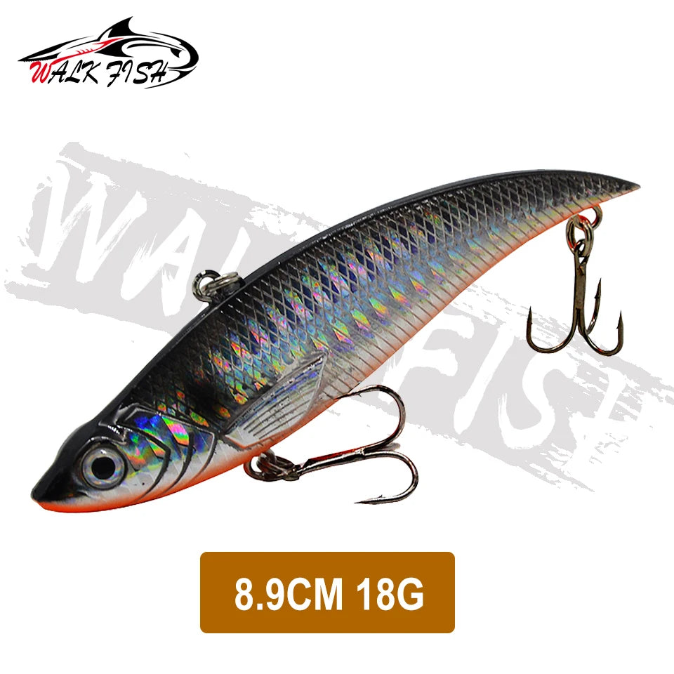 WALK FISH Sinking Vibration Fishing Lure 10g 14g 18g 22g Hard bait Artificial VIB Winter Ice Fishing Pike Bait Tackle Isca Pech