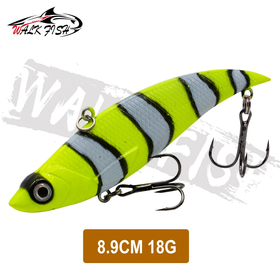 WALK FISH Sinking Vibration Fishing Lure 10g 14g 18g 22g Hard bait Artificial VIB Winter Ice Fishing Pike Bait Tackle Isca Pech