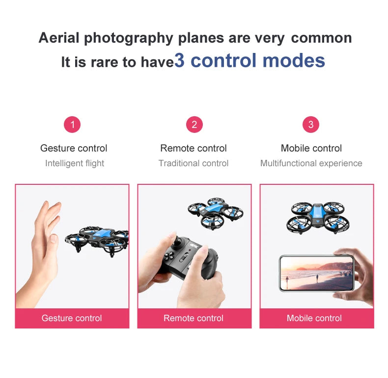 Beach Camp V8 New Mini Drone 4k profession HD 1080P Wide Angle Camera WiFi FPV RC Dron Height Keep Drones Helicopter Kids Toys 4DRC