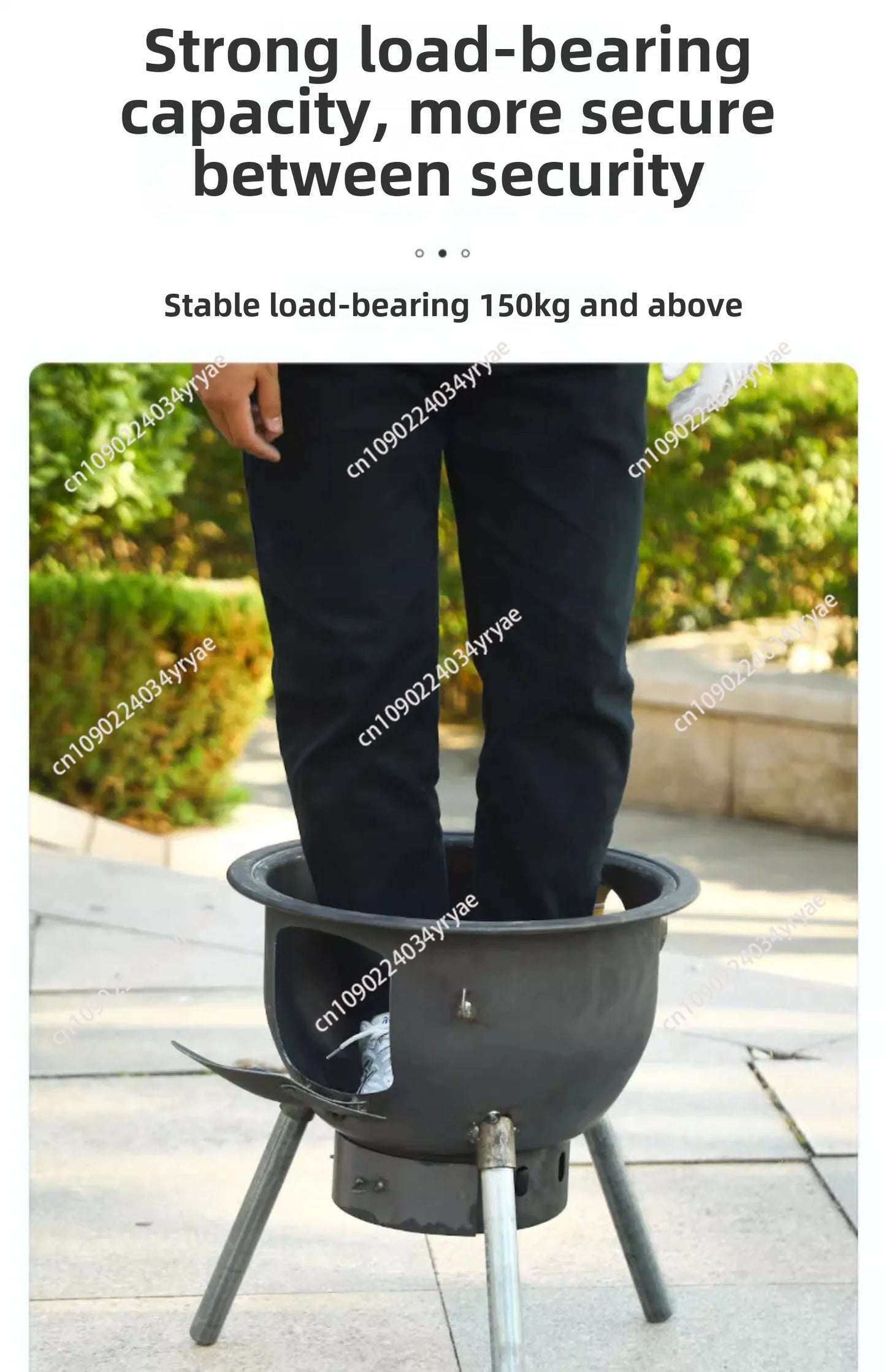 Camping Fire Pits Outdoor Grill Stand Camping Furnace Heating Wood Fire Stove Household Rural Portable Brazier Stove Stand