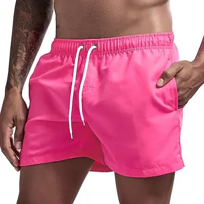 Beach Camp Men's Swim Shorts Swim Trunks Quick Dry Board Shorts Bathing Suit Breathable Drawstring With Pockets for Surfing Beach Summer