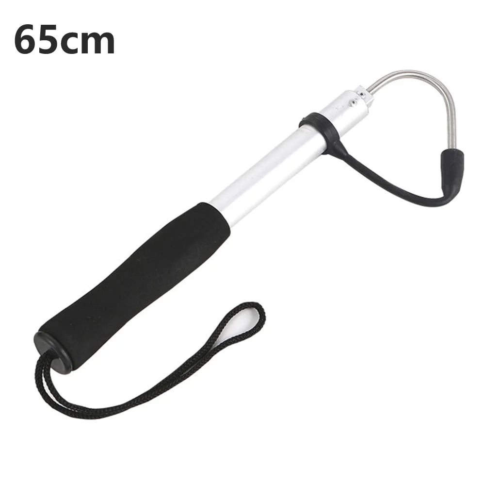 Telescopic Sea Fishing Gaff Stainless Aluminum Alloy Spear Hook Tackle