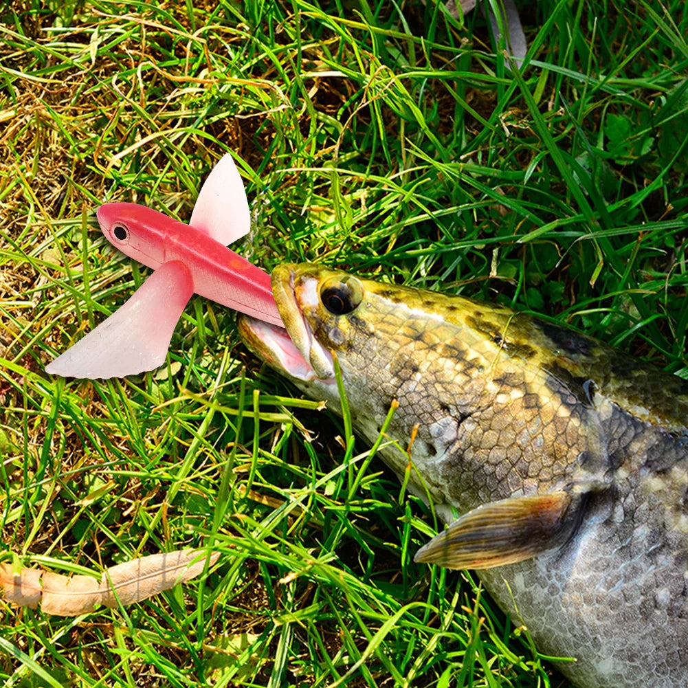 Fishing Lure Bait Sea Fishing Big Fish Flying Fish Soft Bait Tuna Lures Pink Trolling Bird Shaped Teaser for Fishing Tackle