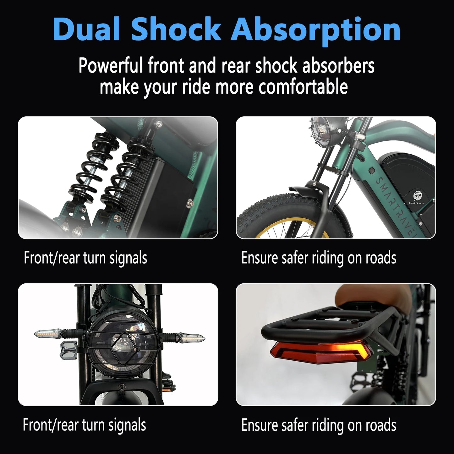 Beach Camp All-terrain Electric Bike 1200W Motor 48V20AH Battery 20*4.0 Tire Mountain E-bicycle 52KM/H Urban E-bicycle Electric motorcycle