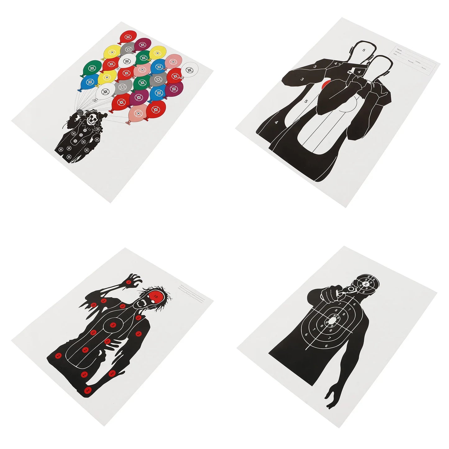 10Pcs Shooting Targets Paper Archery Paper Targets Bow Hunting Shoot Accessories 45x32cm Shooting Stickers
