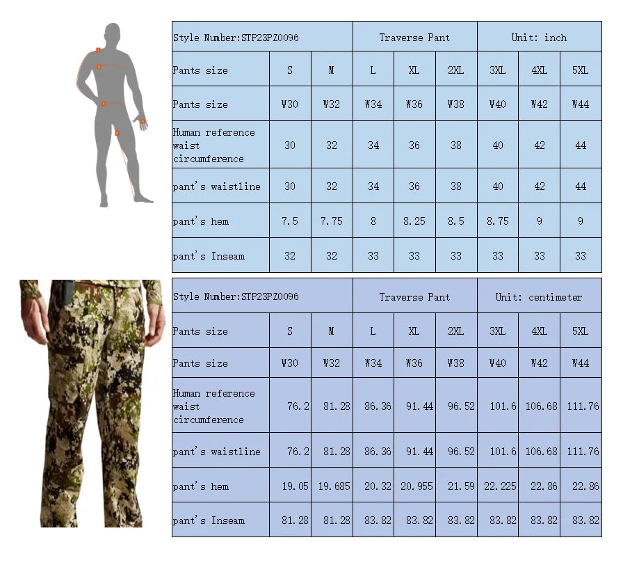 Beach Camp Camouflage Hunting Pants Quick-drying stretch antibiosis pants