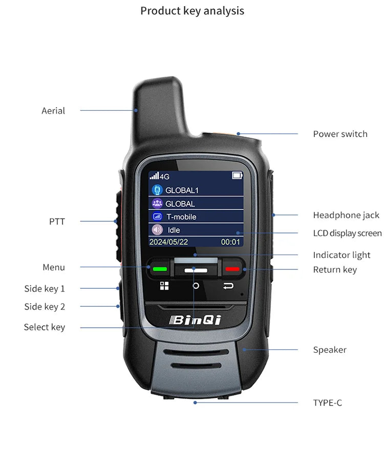 Beach Camp Mini walkie talkie is compact, convenient, long-distance, global conversation, and ultra long standby