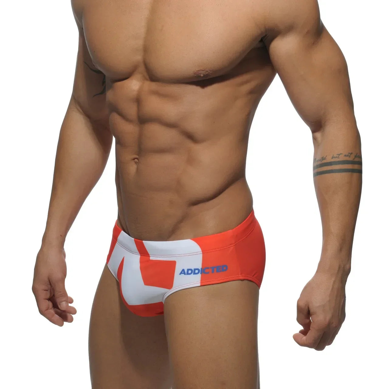 Men's Swimsuit Bikini Briefs Sexy Letter Print Swimwear Beach Shorts Boxer Swim Trunks Pants Quick Dry Bathing Suit Beachwear