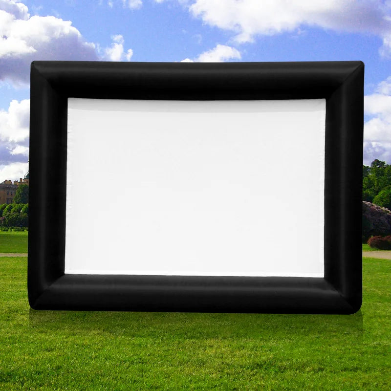 Beach Camp Outdoor Inflatable Movie Screen Moveable Film Projection Screen Advertising Promotion Inflatable Screen Manufacturer Wholesale