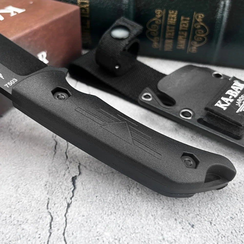Beach Camp Straight Knife Nylon Fiber Handle Blade Wilderness Survival, Hunting, Combat, Cutting, Multi-functional Knives