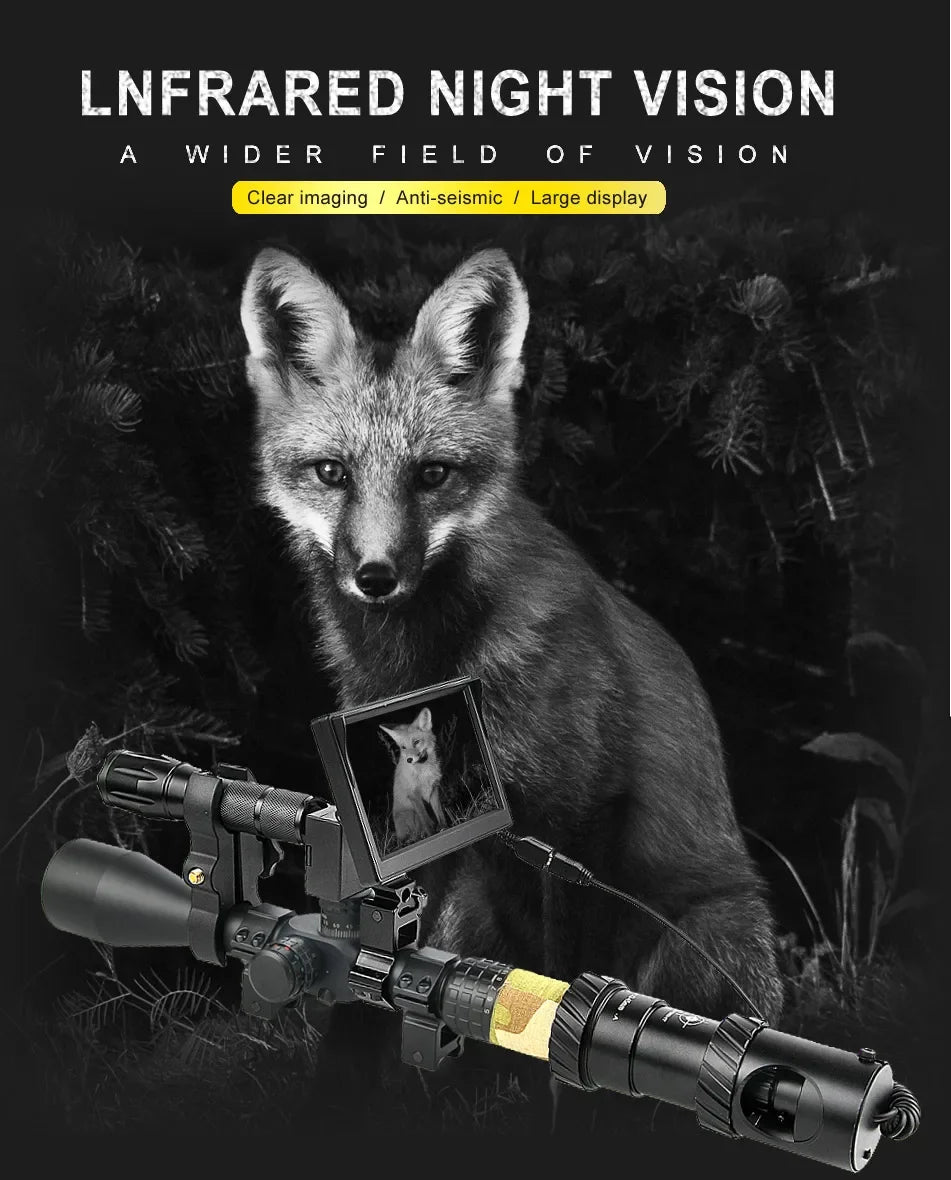 Beach Camp Night Vision Riflescope Hunting Scopes Optical Sight 850nm Infrared LED IR Waterproof Night Vision Hunting Camera
