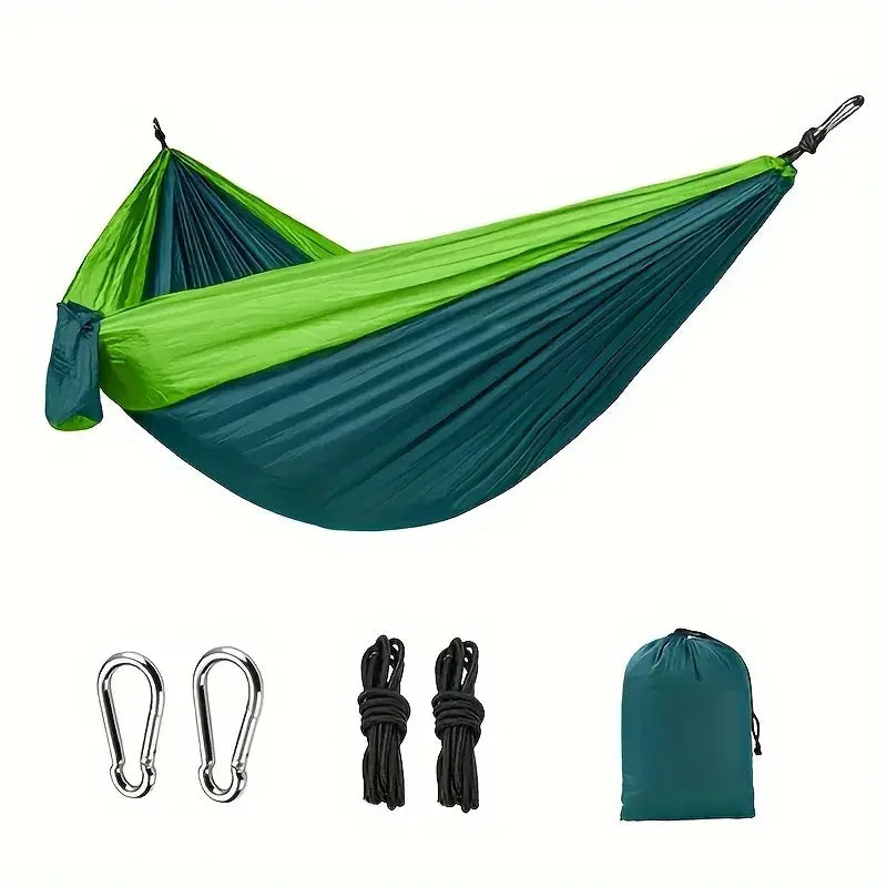 Beach Camp Camping Hammock Lightweight Portable Double Hammock with Tree Straps Camping Gear for Outside Hiking Beach Backpack Travel