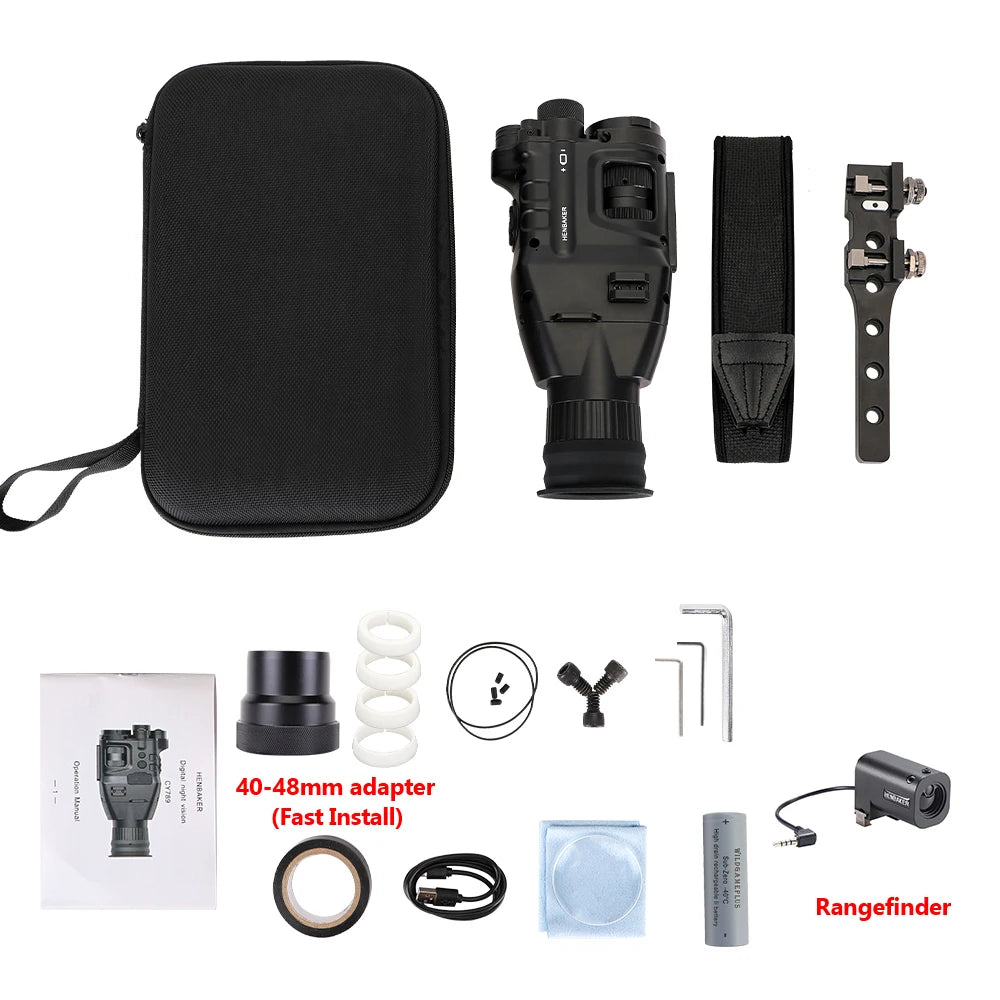Beach Camp CY789 Night Vision Scope 1920p HD Night Vision Riflescope Monocular 940nm Infrared Hunting Night Vision Sight Cameras