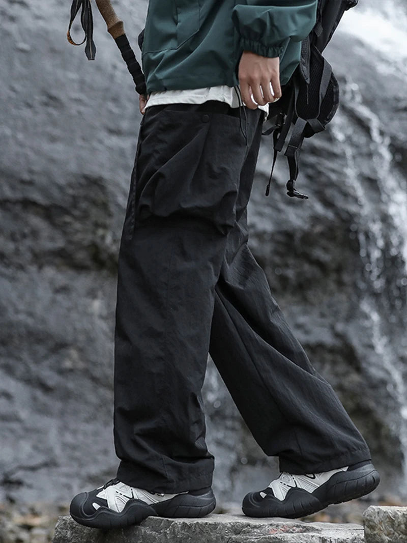 Beach Camp Hiking Pants Men Spring Summer Waterproof Lightweight Quick Dry Breathable Cargo Pants with Multi-Pockets Cooling Thin Trousers