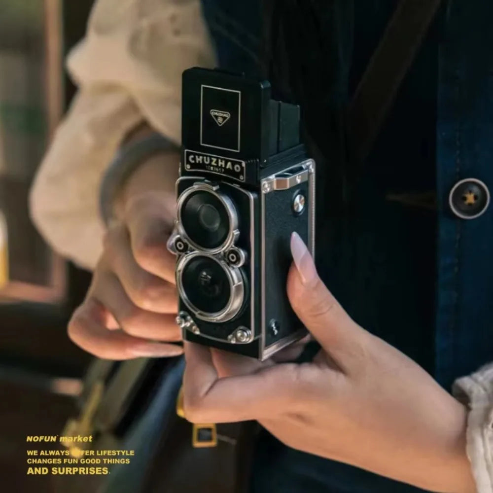 New Beach Camp Retro CCD Dual Reflex Camera Mini Manual Camera Recording Simulation Portable Digital Camera