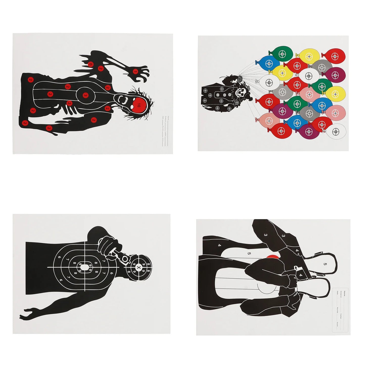 10Pcs Shooting Targets Paper Archery Paper Targets Bow Hunting Shoot Accessories 45x32cm Shooting Stickers