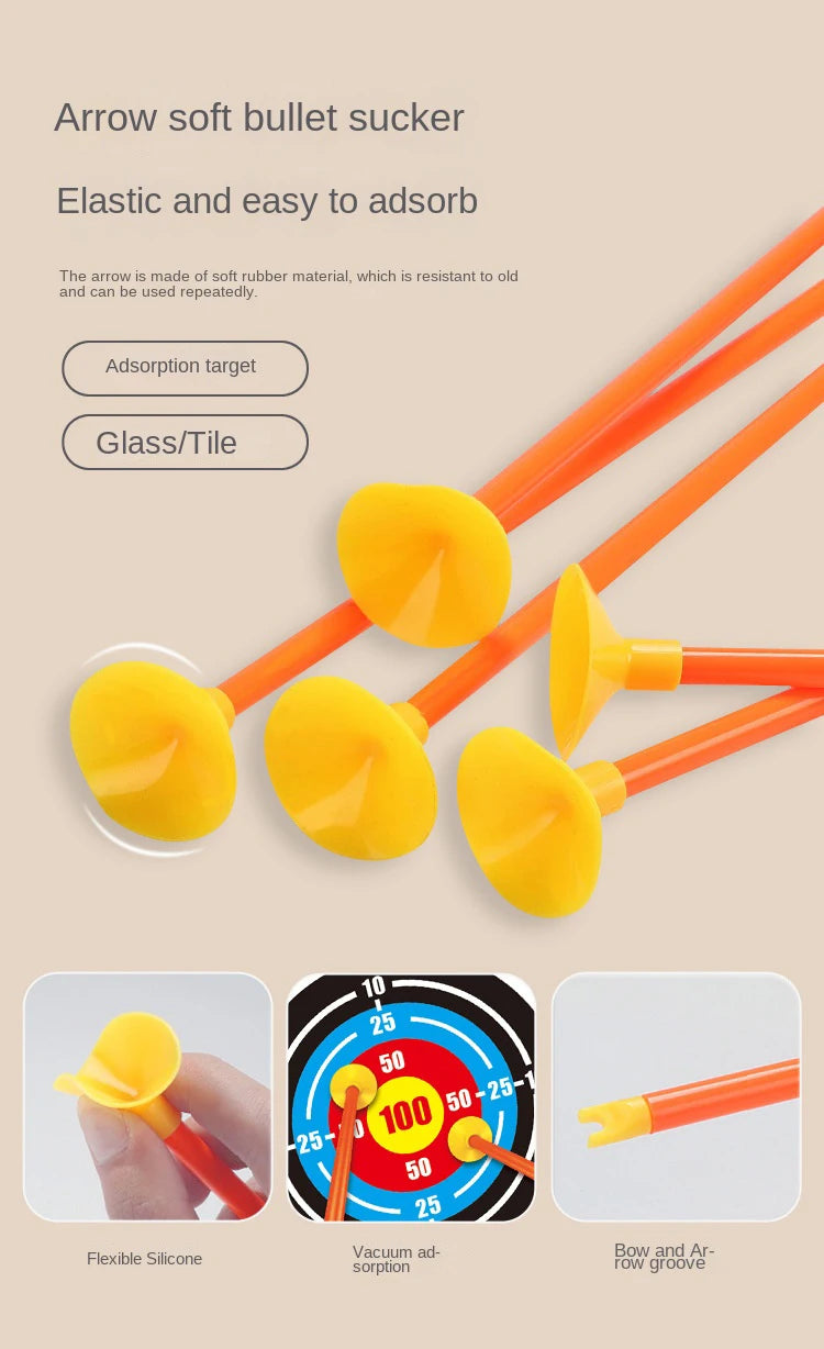 Bow and Arrows for Children Kids Archery Bow Practice Recurve Bow Outdoor Sports Game Hunting Shooting Toy Boys Gift Bow Kit Set