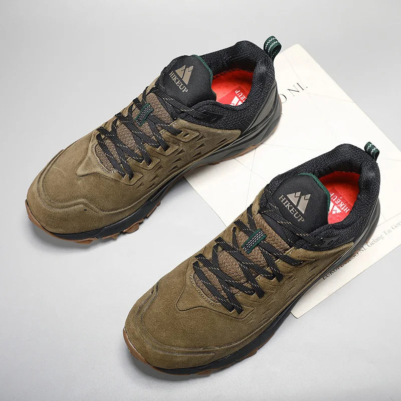 Men's Hiking Shoes Wear-resistant Non-slip Outdoor Sneaker Rock Climbing Trekking Hunting Men Sports Suede Leather
