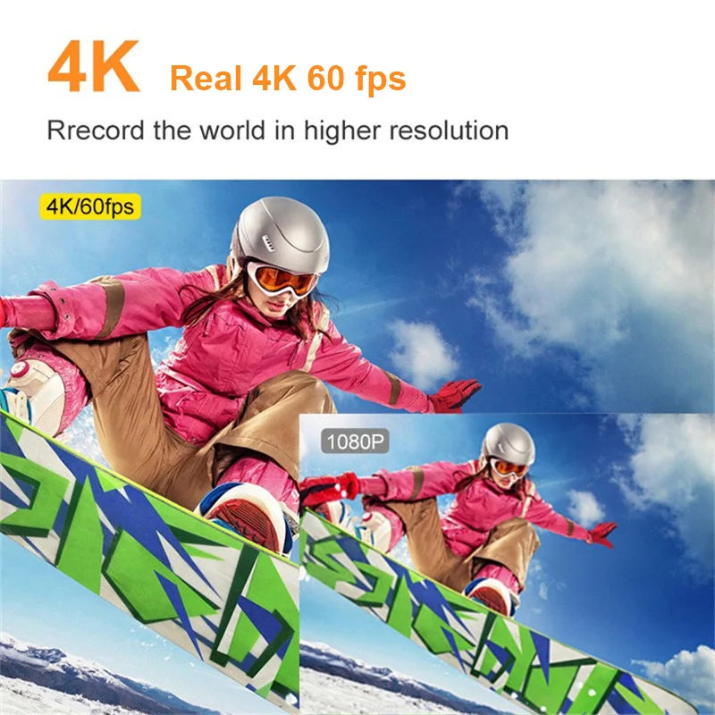 Beach Camp Diving Action Camera 4k Go Pro Bike Digital Cameras Mini Photo Consumer Electronics