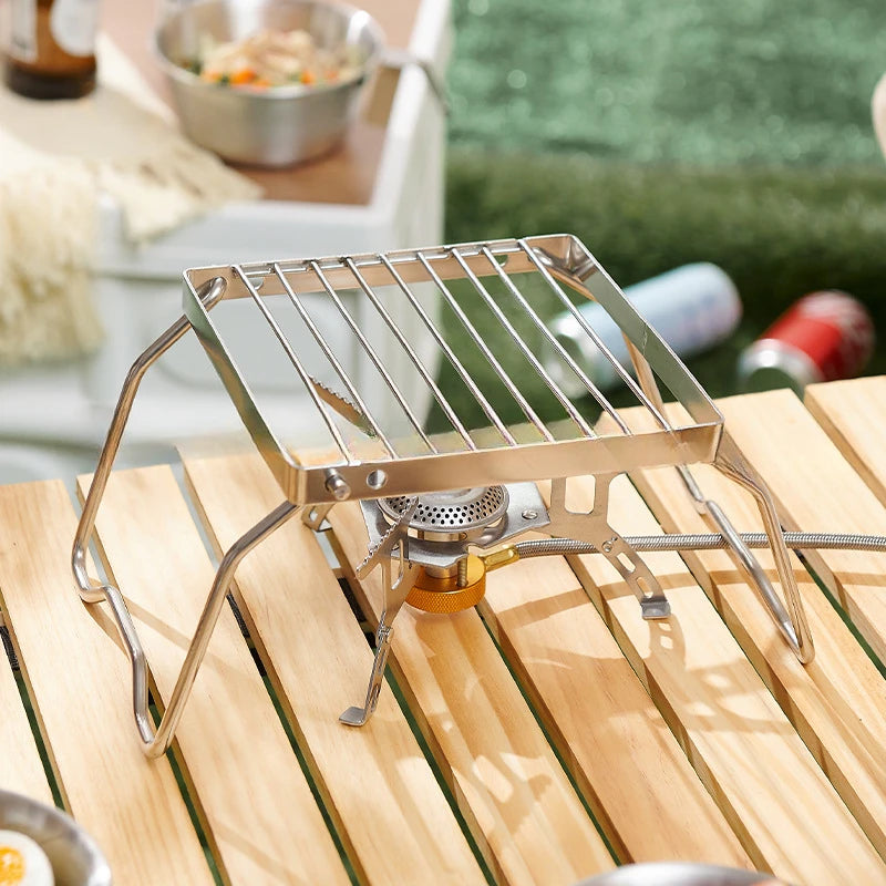 Folding Campfire Grill Stainless Steel Portable Multifunctional High Temperature Corrosion Resistance Outdoor Camping