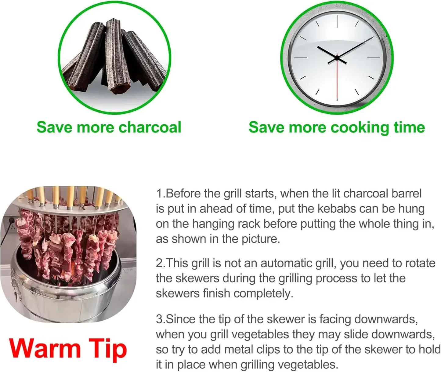 Outdoor Portable Charcoal Grill Stainless Steel Smokeless BBQ Hanging Stove Grill Outdoor Camping Cookware for Hiking Picnic
