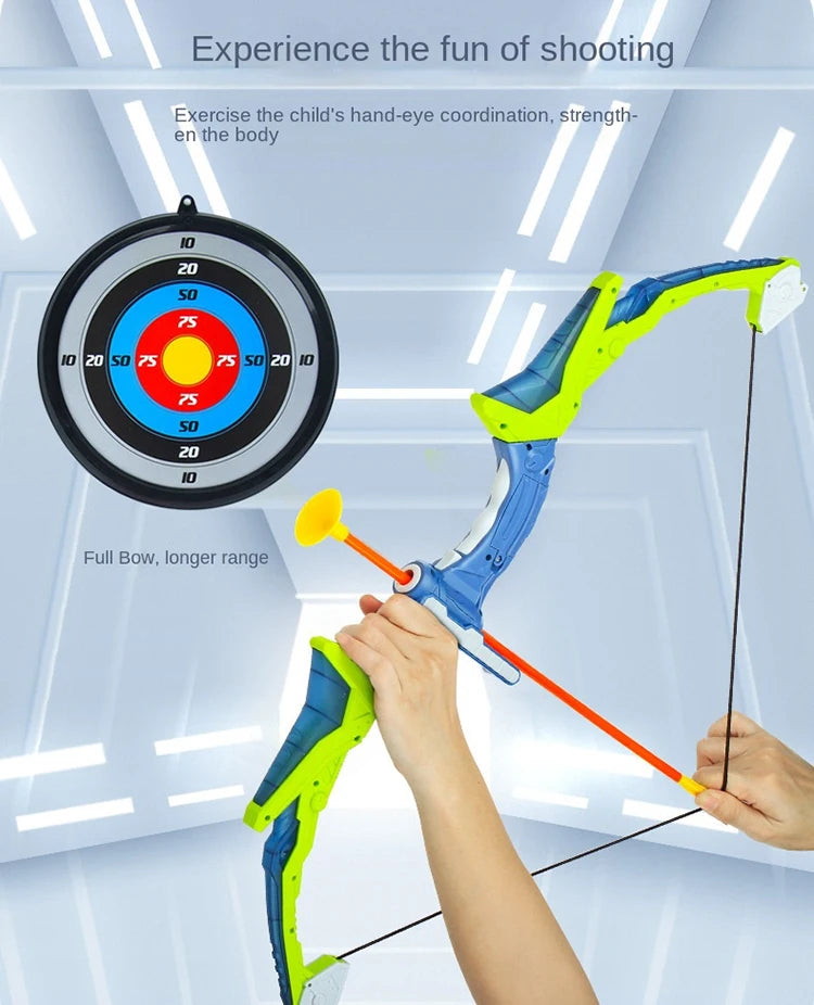 Bow and Arrows for Children Kids Archery Bow Practice Recurve Bow Outdoor Sports Game Hunting Shooting Toy Boys Gift Bow Kit Set