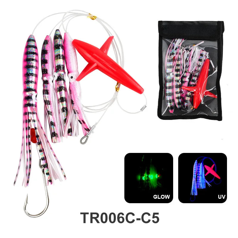 Trolling Fishing Lures, Rigged Skirted, Big Game, Marlin Tuna, Prowler, 13 ', 33cm