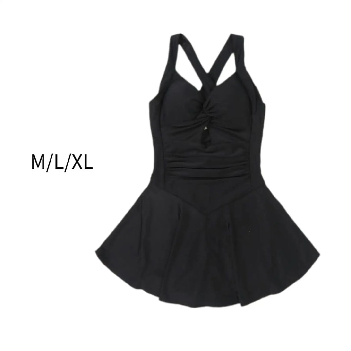Beach Camp Women Swimsuit 1 Piece Swimsuits Sleeveless with Shorts Swimsuit Stylish Skirted Swimsuit Bathing Suit for Swimming Pool SPA