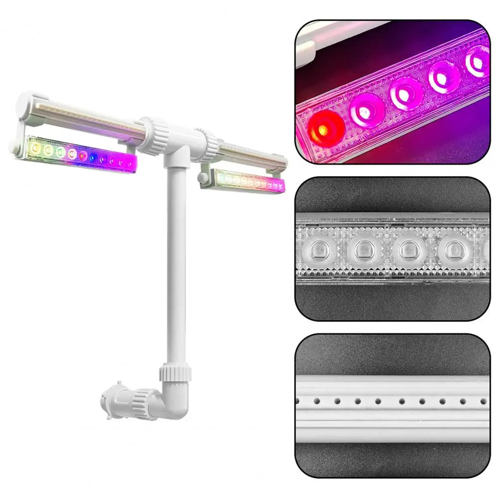 Beach Camp Pool Fountain with Lights for Inground and Above Ground Pools Dual Spray Adjustable Sprinkler Pool Waterfall Sprinkler Cooler